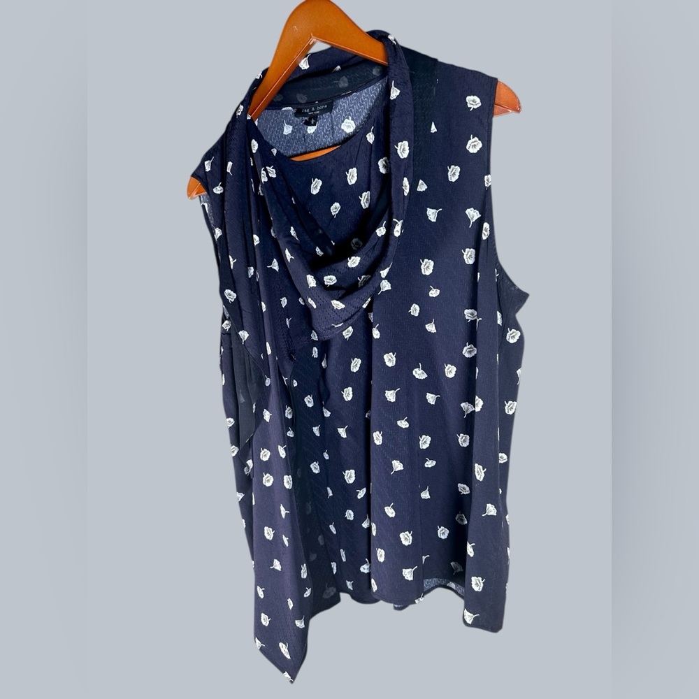 Rag & Bone Women’s Halle Assymetric Floral Sleeveless Top - Picture 5 of 9